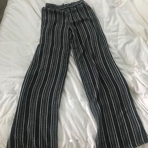 High waisted striped pants